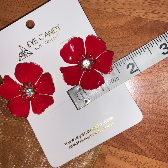 NWT Eyecandy LA Flower Earrings - Picture 3 of 5